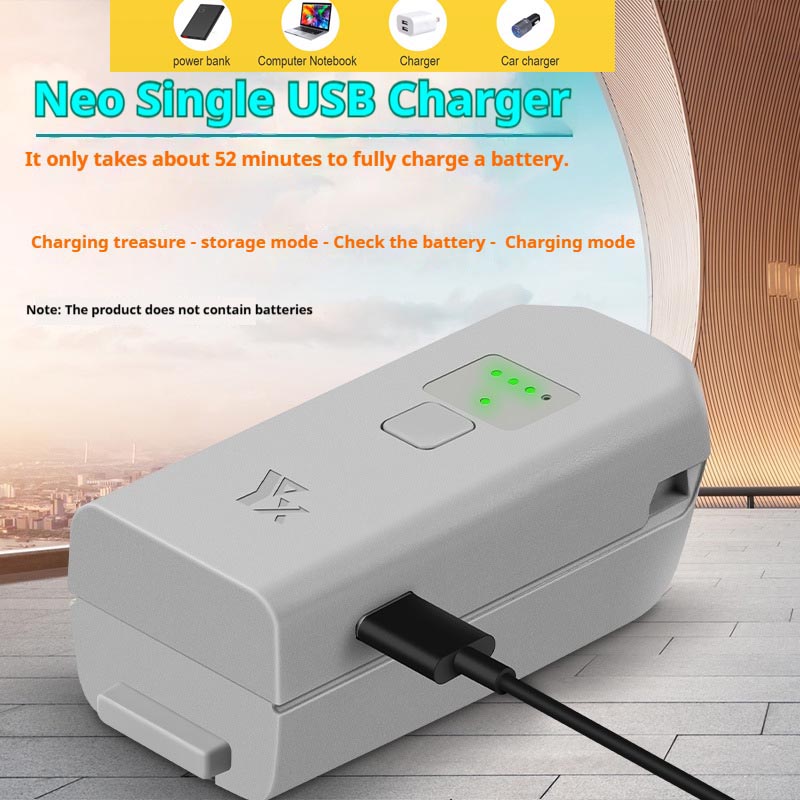 Drone Battery Balance Charger - Caricabatteria USB bidirezionale per DJI NEO