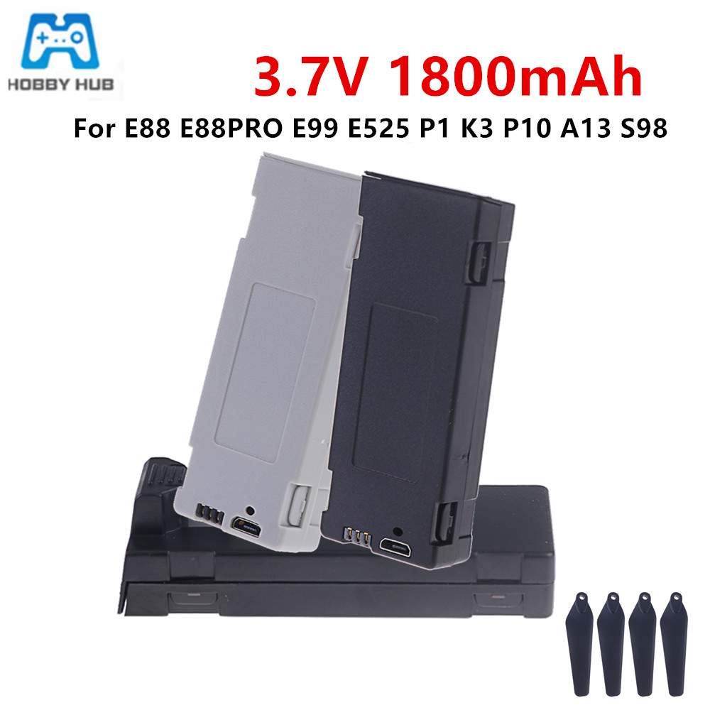 Drone Battery Charger - Per E88 Batteria Batteria Ricaricabile 3.7V