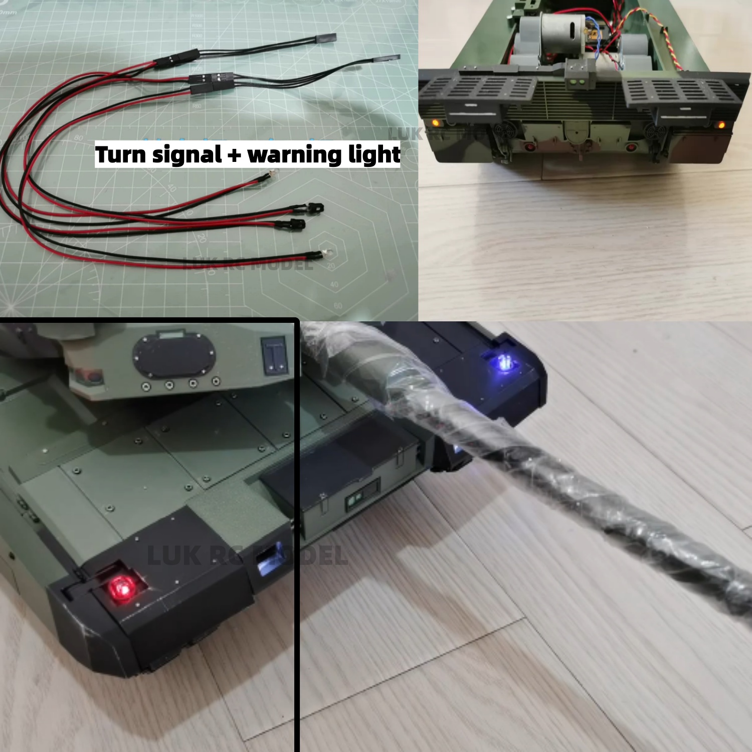 Drone Battery Alarm - Illuminazione Posteriore Aggiornata per Carro Armato