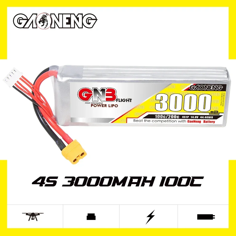 Drone Battery 4S - GAONENG GNB 3000mAh 4S 100C 200C