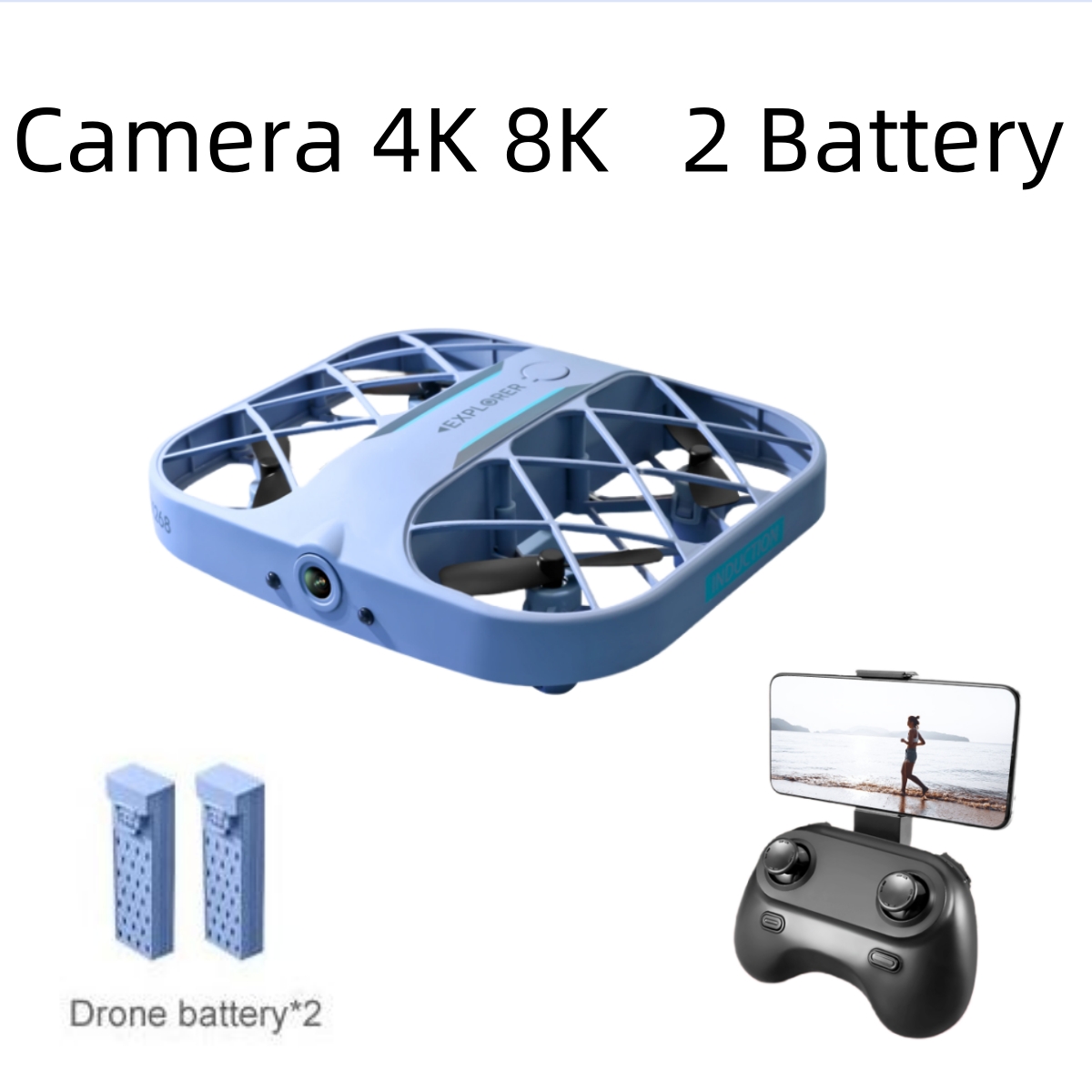 Drone Battery Case - JJRC H107 FPV RC Drone con