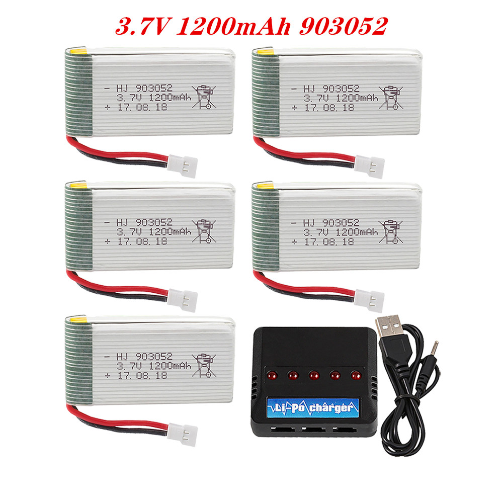 3.7V 1200mah 903052 Set carica - Drone Battery Charger recensione e prezzo