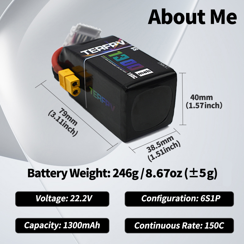 Batteria Lipo TERFPV 6S 22.2V  - Drone Battery Plate recensione e prezzo
