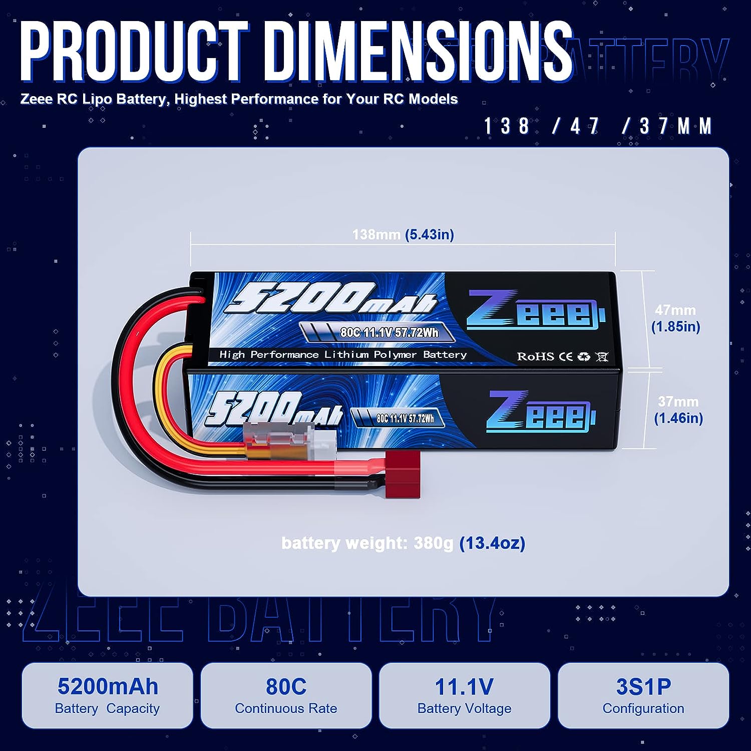 1/2pcs Zeee 3S 5200mAh Lipo Ba - Drone Battery 3S recensione e prezzo