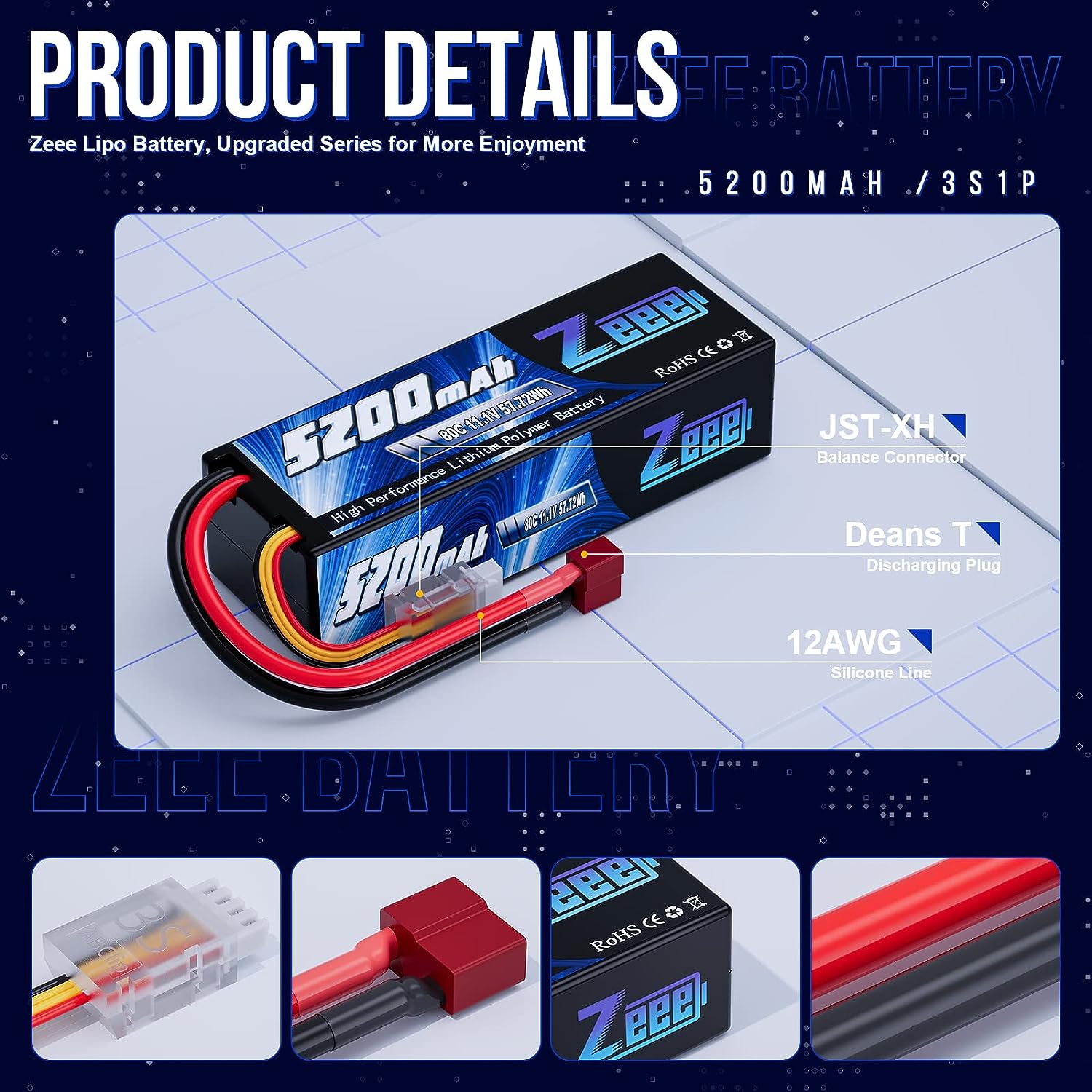 1/2pcs Zeee 3S 5200mAh Lipo Ba - Drone Battery 3S recensione e prezzo