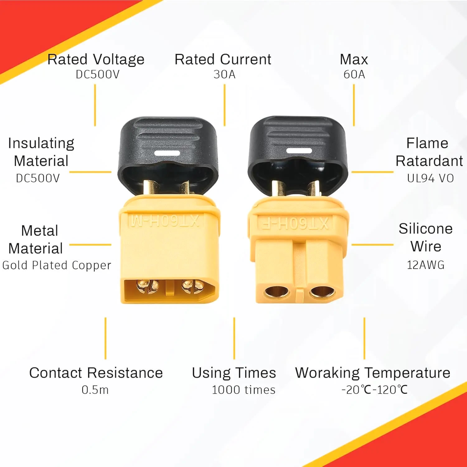 Connettore XT60 con Guaina Pro - Drone Battery Connector recensione e prezzo