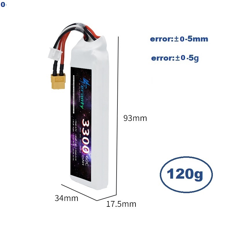 Batteria LiPo 2S 7.4V 3300mAh  - Drone Battery Connector recensione e prezzo