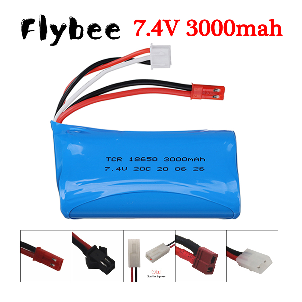 7.4 V 3000 mAh 18650 batteria  - Drone Battery Li-Ion recensione e prezzo