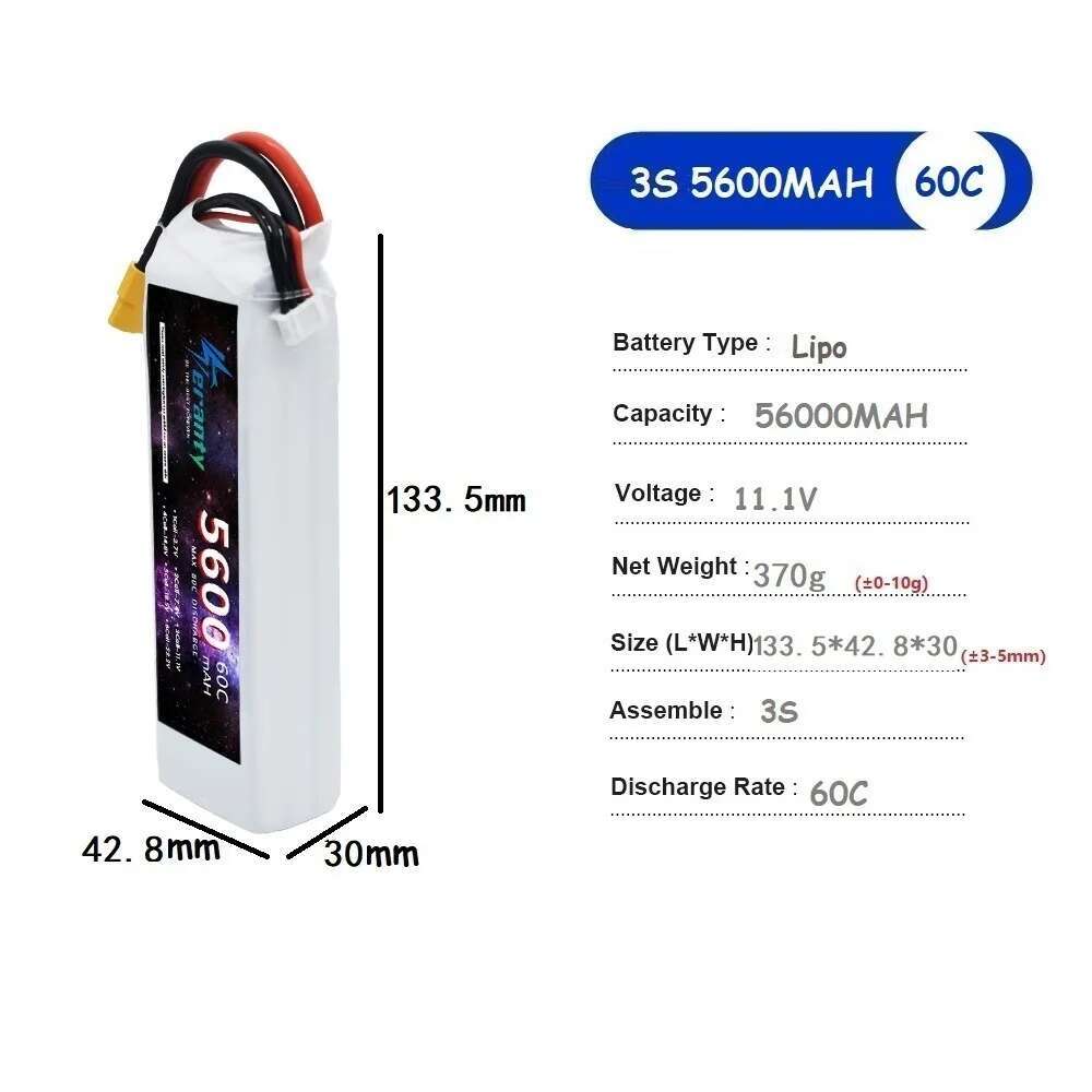 TERANTY 5600MAH 60C 2S 3S 4S 6 - Drone Battery 6S recensione e prezzo
