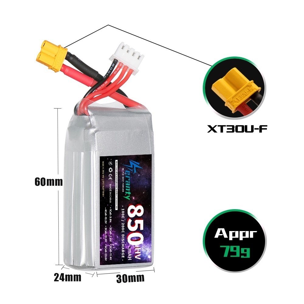 1/2/3PCS TERANTY 3S 11.4V Lipo - Drone Battery Lipo recensione e prezzo